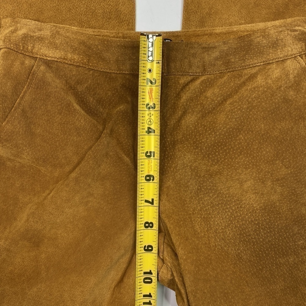 Express Brown Genuine Leather Capri Pants Size 2 NWT - Picture 9 of 13